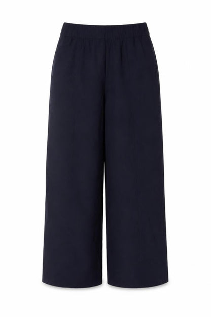 Marks and Spencer Women's Blue Size 10 Wide-Leg Stretch Trousers