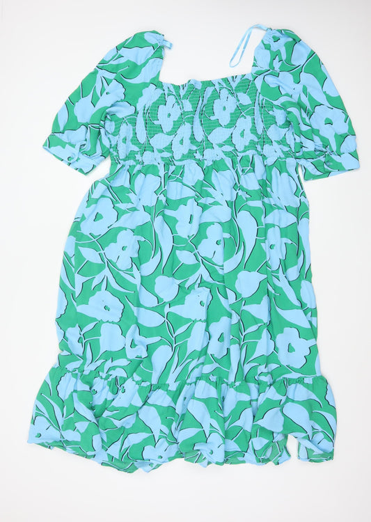 Marks and Spencer Women’s Multicoloured Floral A-Line Dress Size 20