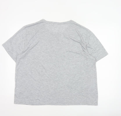 Marks and Spencer Women's Grey Size 18 Basic Short Sleeve T-Shirt