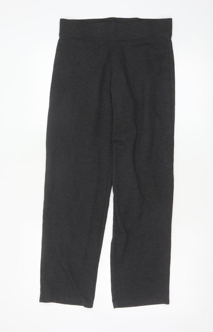 Marks and Spencer Women’s Black Jersey Straight Leg Trousers Size 10