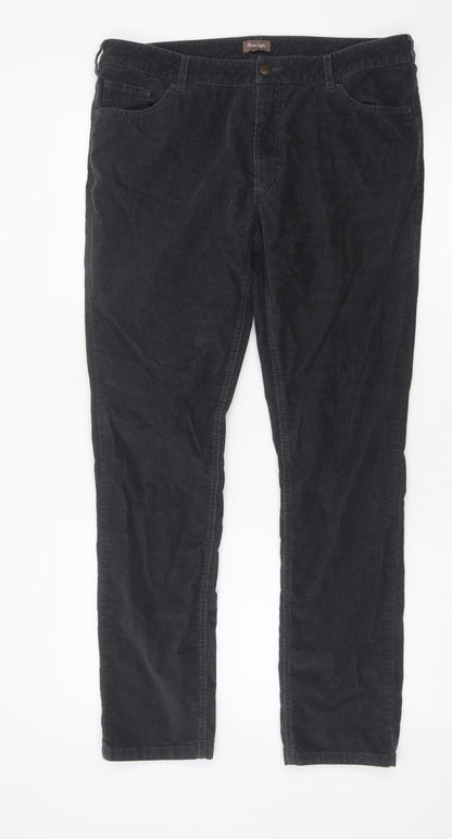 Phase Eight Women’s Black Corduroy Chino Trousers Size 14