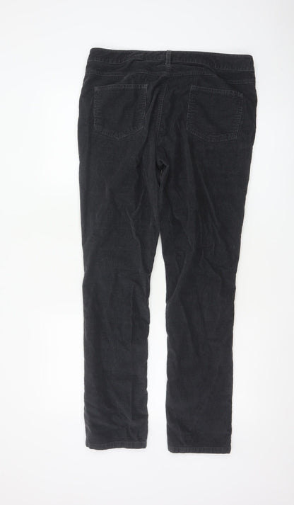 Phase Eight Women’s Black Corduroy Chino Trousers Size 14