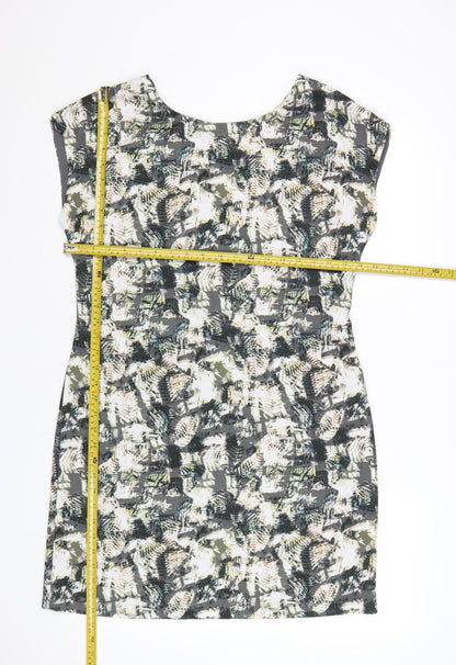 Great Plains Women's Multicoloured V-Neck Sheath Dress M