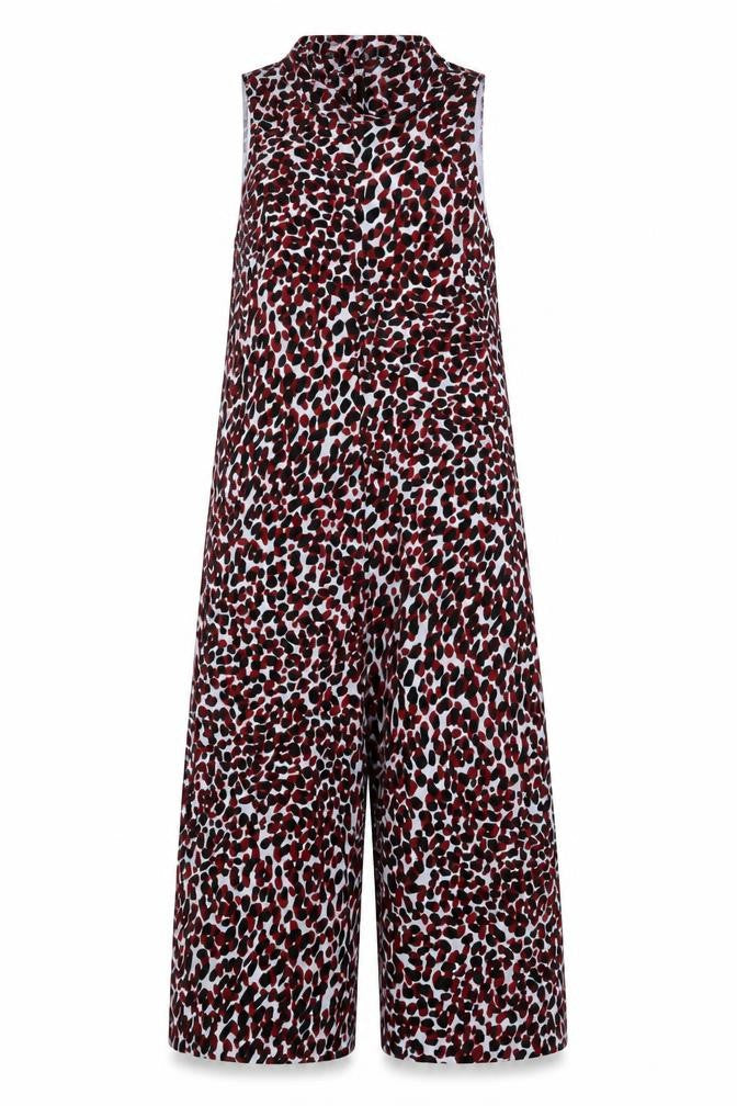 Great Plains Womens Multicoloured Animal Print Sleeveless Jumpsuit Size 12