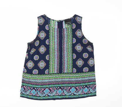 Cynthia Rowley Women’s Multicoloured Tunic Sleeveless Blouse Size L