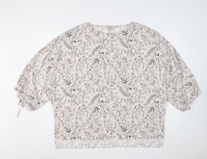 Modern Rarity Women's Multicoloured Floral Tunic Blouse Size M