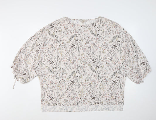 Modern Rarity Women's Multicoloured Floral Tunic Blouse Size M