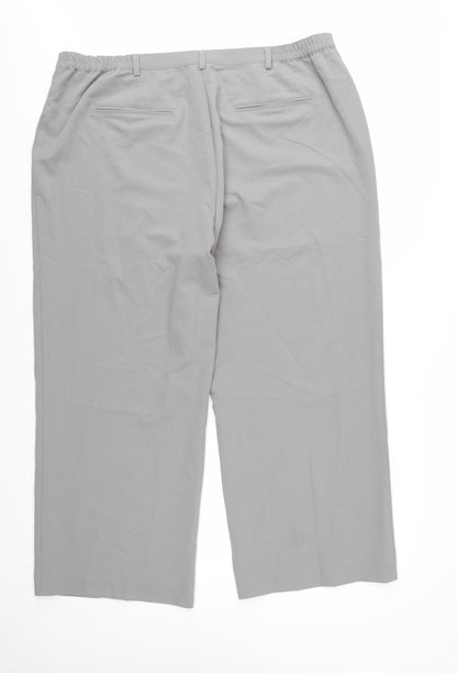 Damart Women’s Grey Straight Leg Stretch Trousers Size 24
