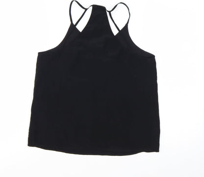 Whistles Women's Black Silk Camisole Tank Top UK 8
