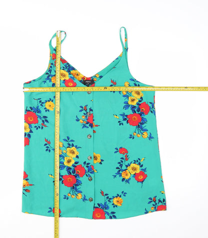 Papaya Women's Multicoloured Floral Camisole Tank Top Size 14