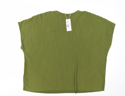 Marks and Spencer Women’s Green Size 22 Basic Jersey Blouse Top