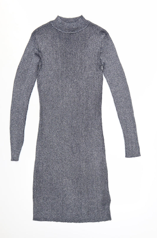 Atmosphere Women’s Grey Ribbed Bodycon Knit Dress Size 14