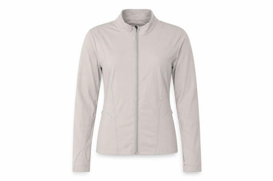RAPBIN Women's Beige XL Full Zip Lightweight Active Track Jacket