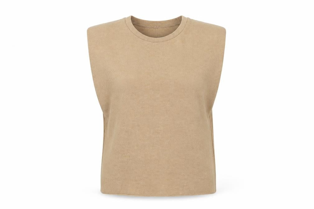 ZARA Women Beige Crew Neck Knit Jumper M Lightweight Pullover