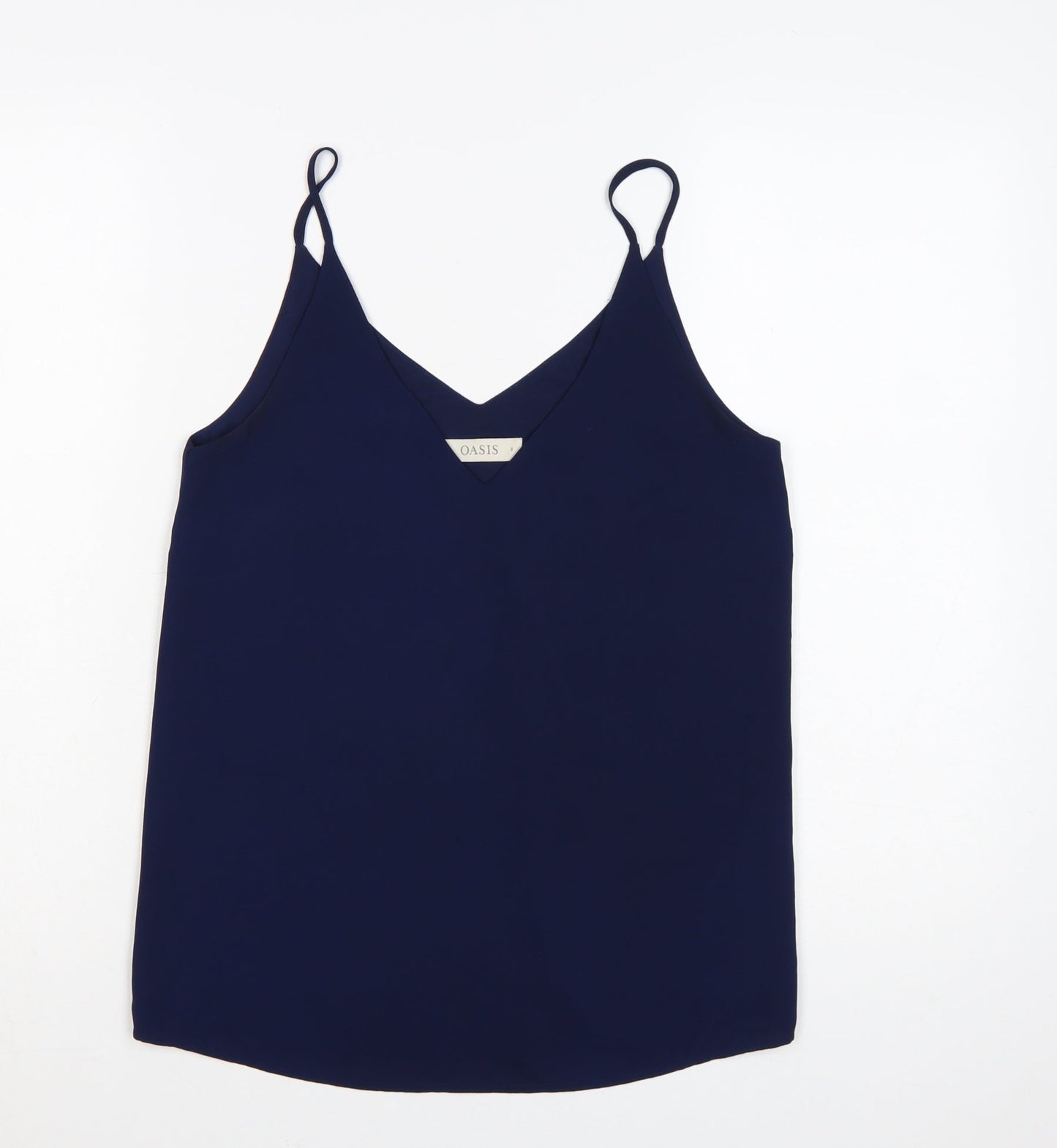 Oasis Women's Blue V-Neck Camisole Tank Top Size 8