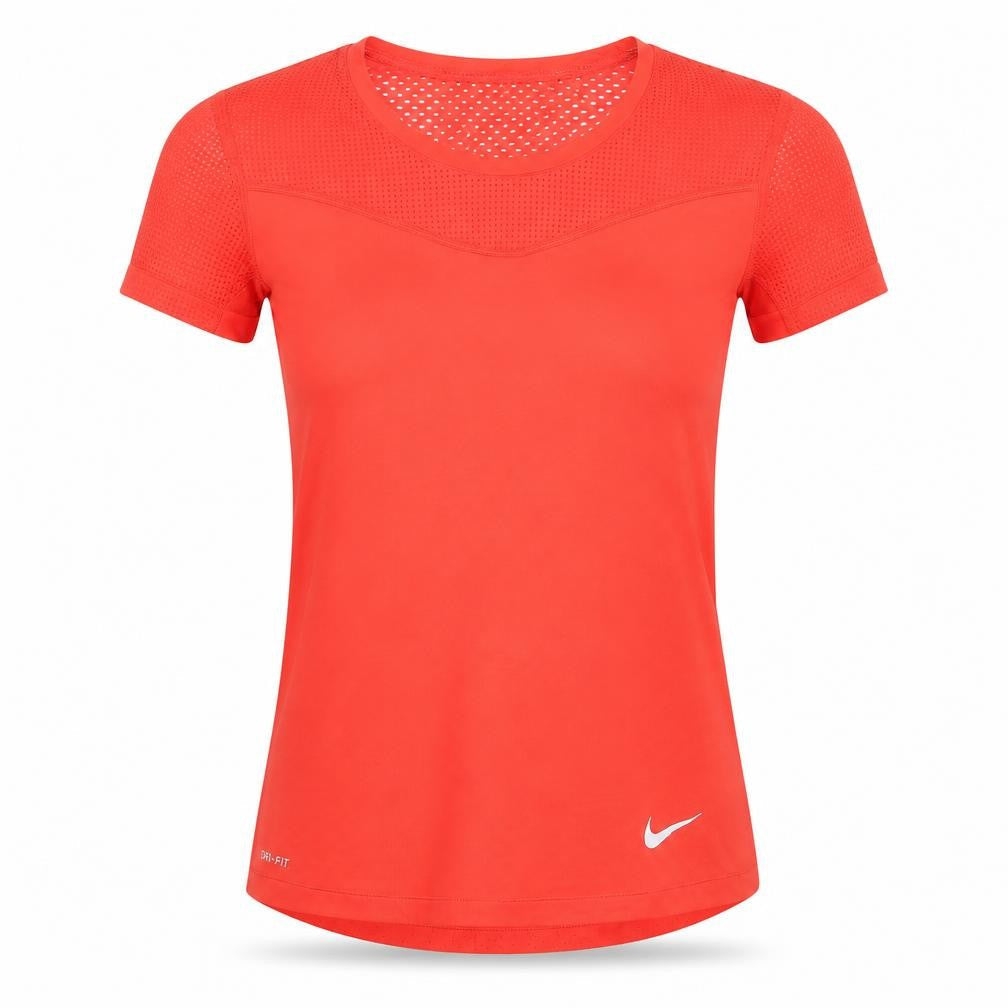 Nike Pro Dri-FIT Women's Red Slim Fit Active T-Shirt Size S