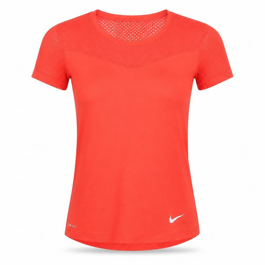 Nike Pro Dri-FIT Women's Red Slim Fit Active T-Shirt Size S