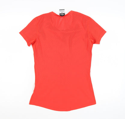 Nike Pro Dri-FIT Women's Red Slim Fit Active T-Shirt Size S