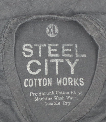 Steel City Cotton Works Men's Black XL Batman Gotham City Graphic T-Shirt