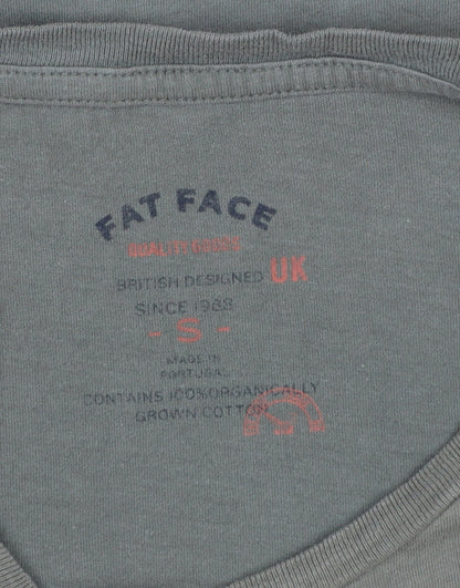 Fat Face Men's Green Graphic Print Cotton T-Shirt Size S