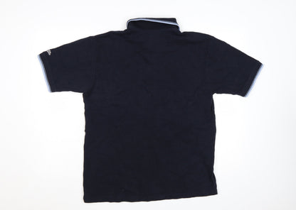 Lee Cooper Men’s Blue Cotton Short Sleeve Polo Shirt Size M