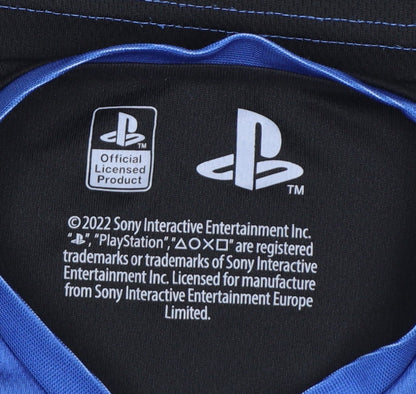 PlayStation Boys Blue Short Sleeve Graphic T-Shirt 8-9 Years Polyester