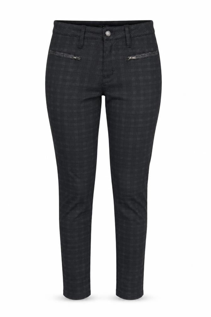 Max Jeans Women's Black Check Jegging Trousers Size 6 Slim Fit