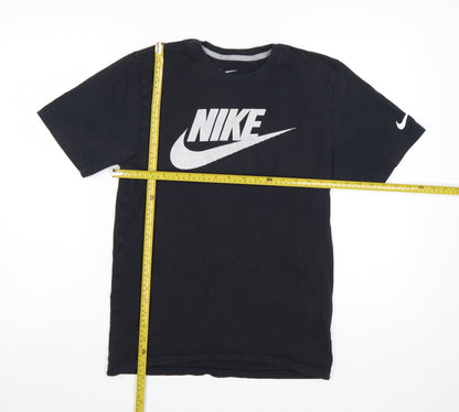 Nike Men's Black Regular Fit Logo Graphic T-Shirt Size S