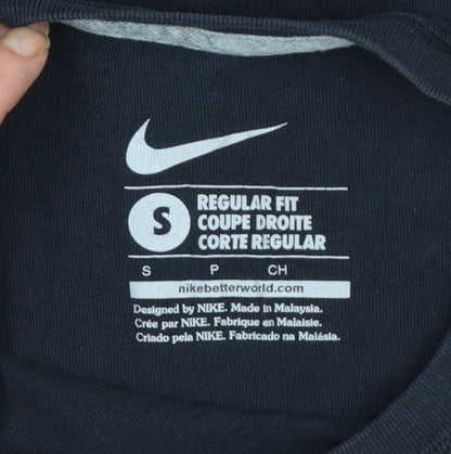 Nike Men's Black Regular Fit Logo Graphic T-Shirt Size S