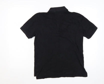 Ralph Lauren Teens Black Cotton Short Sleeve Polo Shirt L