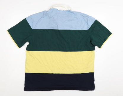 Marks and Spencer Men's Multicoloured XL Cotton Polo Shirt