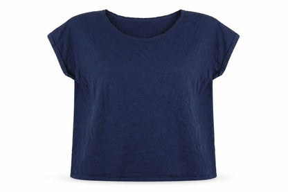 Fat Face Womens Navy Blue Cotton Modal Basic T-Shirt UK 22
