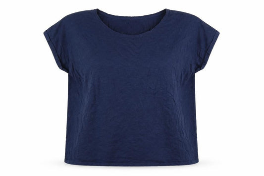 Fat Face Womens Navy Blue Cotton Modal Basic T-Shirt UK 22