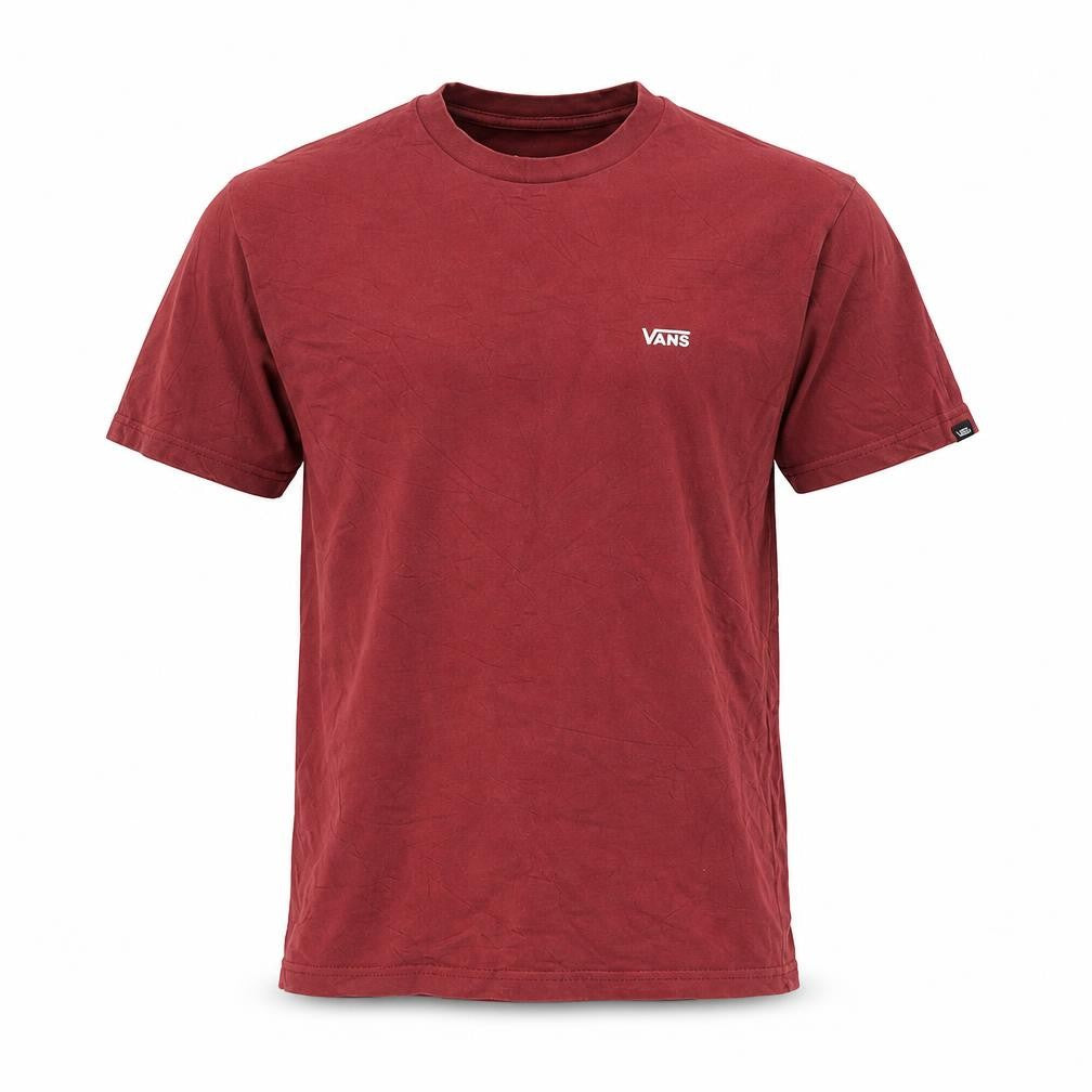 Vans Men's Red Classic Fit Cotton Crew Neck T-Shirt Size S
