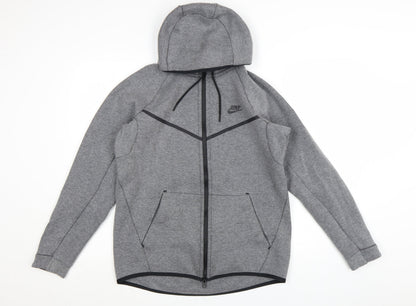 Nike Men's Grey Full Zip Hoodie Size M Regular Fit