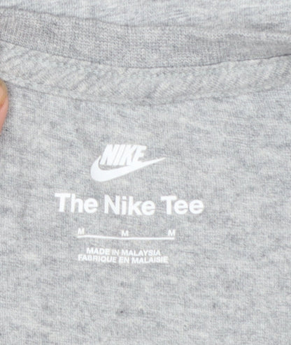 Nike Men's Grey Cotton Crew Neck Short Sleeve Sports T-Shirt M