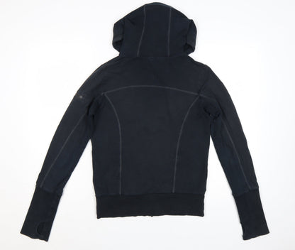 Sweaty Betty Womens Black XS Full Zip Hooded Sweatshirt