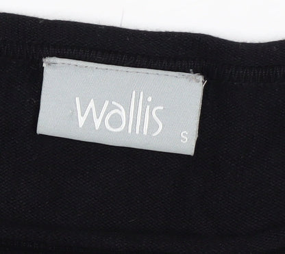 Wallis Womens Black Striped Knit Pullover Jumper Size S