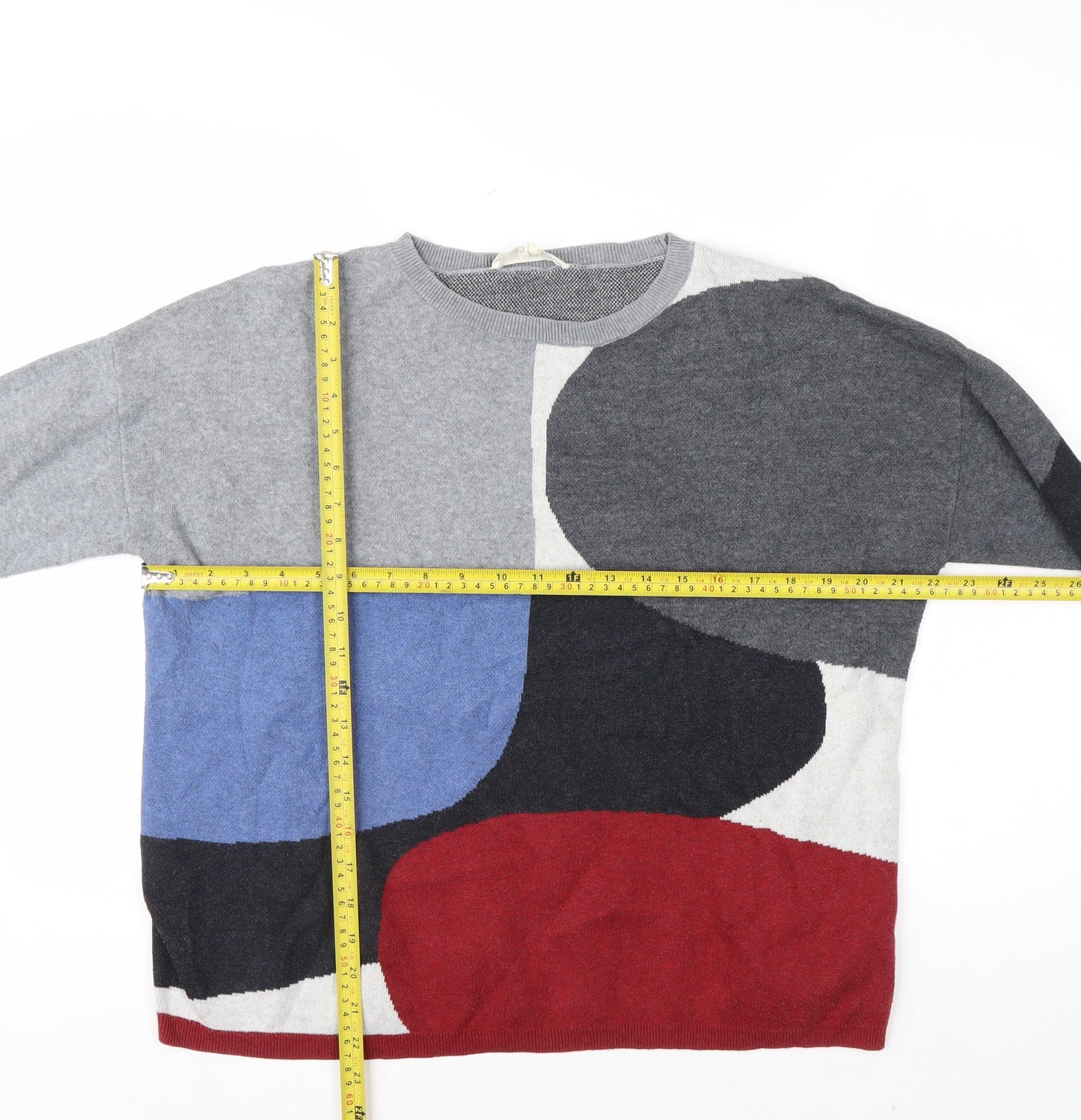 Seasalt Women’s Multicoloured Organic Cotton Pullover Jumper Size 14
