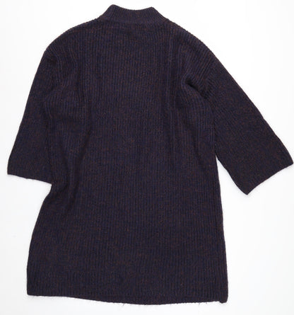 Next Women Navy Acrylic Knit Jumper UK 22 Relaxed Fit Warm Winter Pull Over