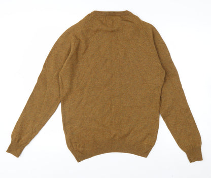 Marks and Spencer Men’s Brown Wool Pullover Jumper M Crew Neck