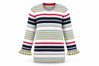 Ted Baker Women's Multicoloured Striped Crew Neck Jumper Size 14