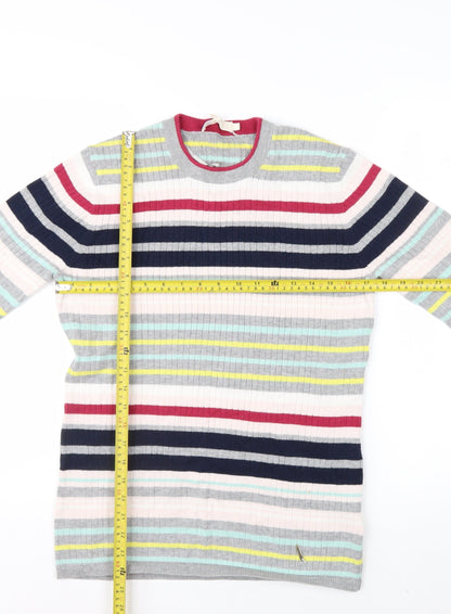 Ted Baker Women's Multicoloured Striped Crew Neck Jumper Size 14