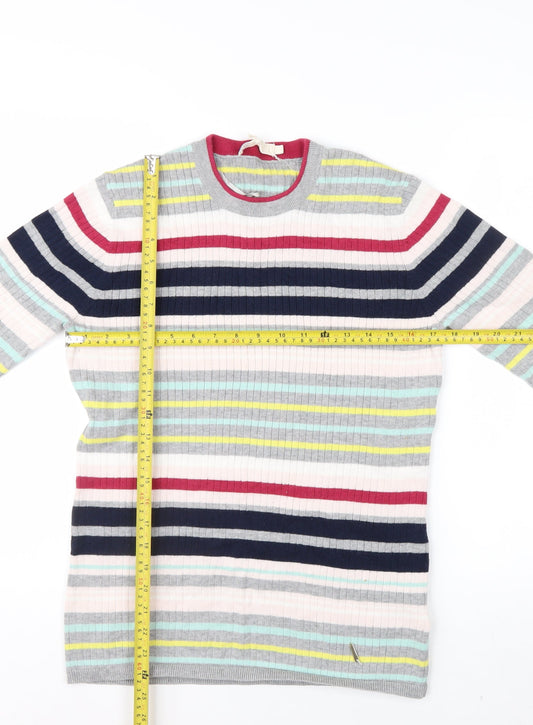 Ted Baker Women's Multicoloured Striped Crew Neck Jumper Size 14