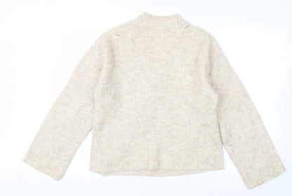 NA-KD Women’s Beige XS Cardigan Button Knit Autumn Layer