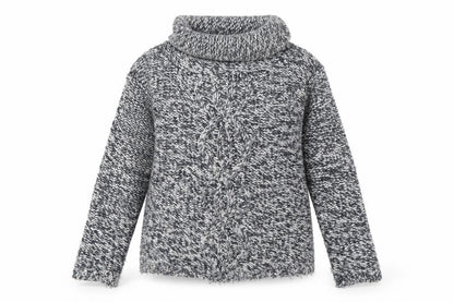 White Stuff Womens Grey Chunky Cowl Neck Wool Blend Pullover Jumper S