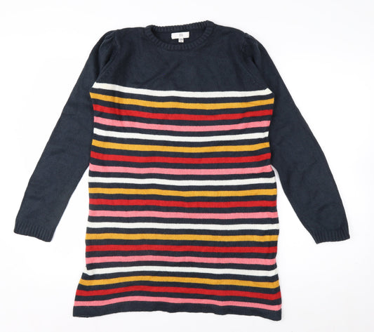 RR Women’s Multicoloured Striped Long Sleeve Pullover Jumper Size 10