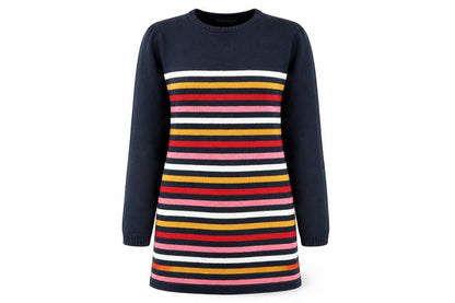 RR Women’s Multicoloured Striped Long Sleeve Pullover Jumper Size 10