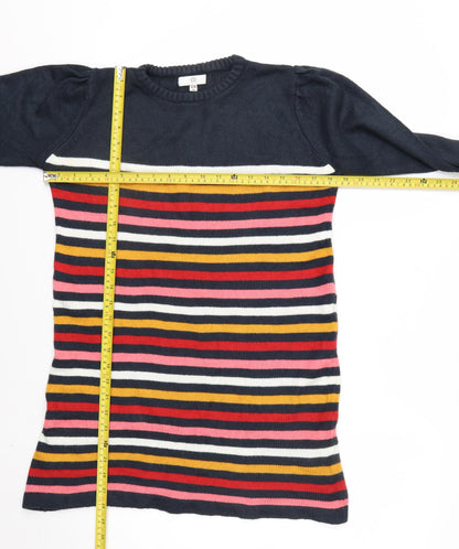 RR Women’s Multicoloured Striped Long Sleeve Pullover Jumper Size 10