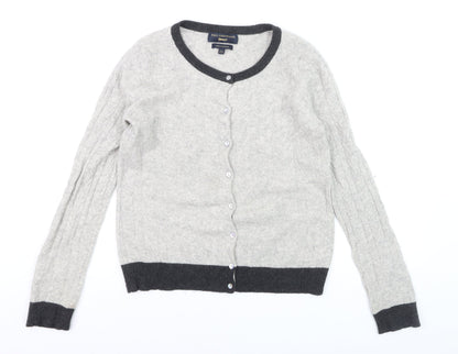 Paul Costelloe Women’s Grey 100% Cashmere Cardigan Size 16